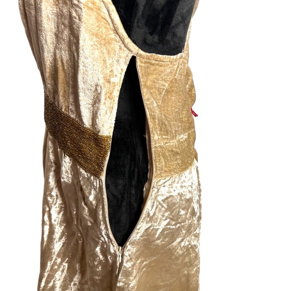 RAGA NWT Romantic Visions Beaded Velvet Mini Dress Size L - Picture 6 of 14